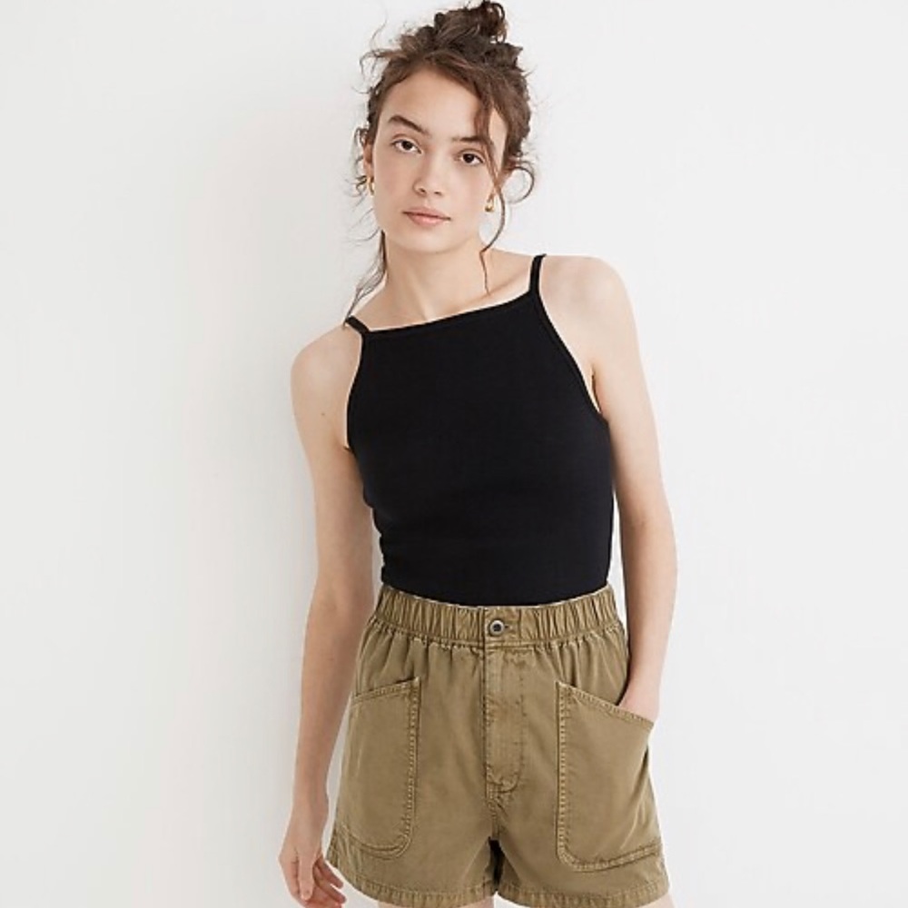 BNWT Madewell Apron Sweater Tank Black Size M